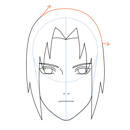 Como dibujar a Sasuke Uchiha (Shippuden) Paso a paso – Dibujanime!