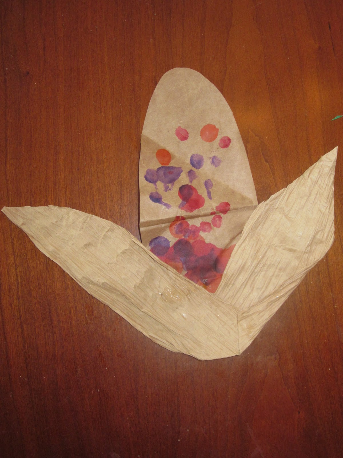 Because I Said So (and Other Mommyisms) Paper Bag Indian Corn Craft