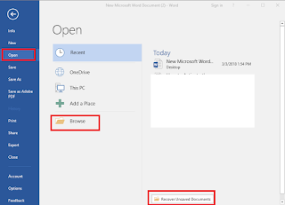 How to Recover a Lost MS Word Document?? How to Recover a Lost MS Word Document??