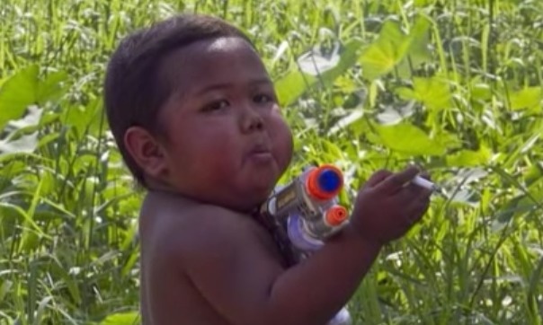 We've heard of getting a kid his first squirt gun or toy... - Remember The Chain Smoking Baby? Look At What He’s Doing Now. We've heard of getting a kid his first squirt gun or toy... - Remember The Chain Smoking Baby? Look At What He’s Doing Now.