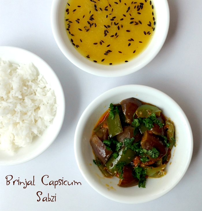 Brinjal Capsicum Sabzi How to Make Baingan Shimla Mirch ki Sabzi