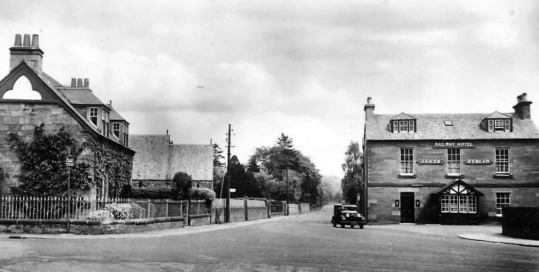 Tour Scotland Old Photograph Forfar Road Coupar Angus Scotland