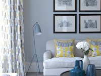blue gray living room color scheme
