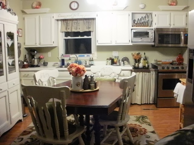 Moment with Loribeth - Kitchen Wide angle of newly painted kitchen