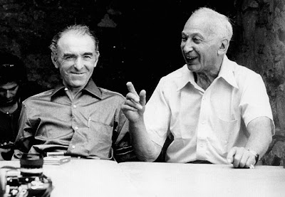 André Kertész y Robert Doisneau, 1975.