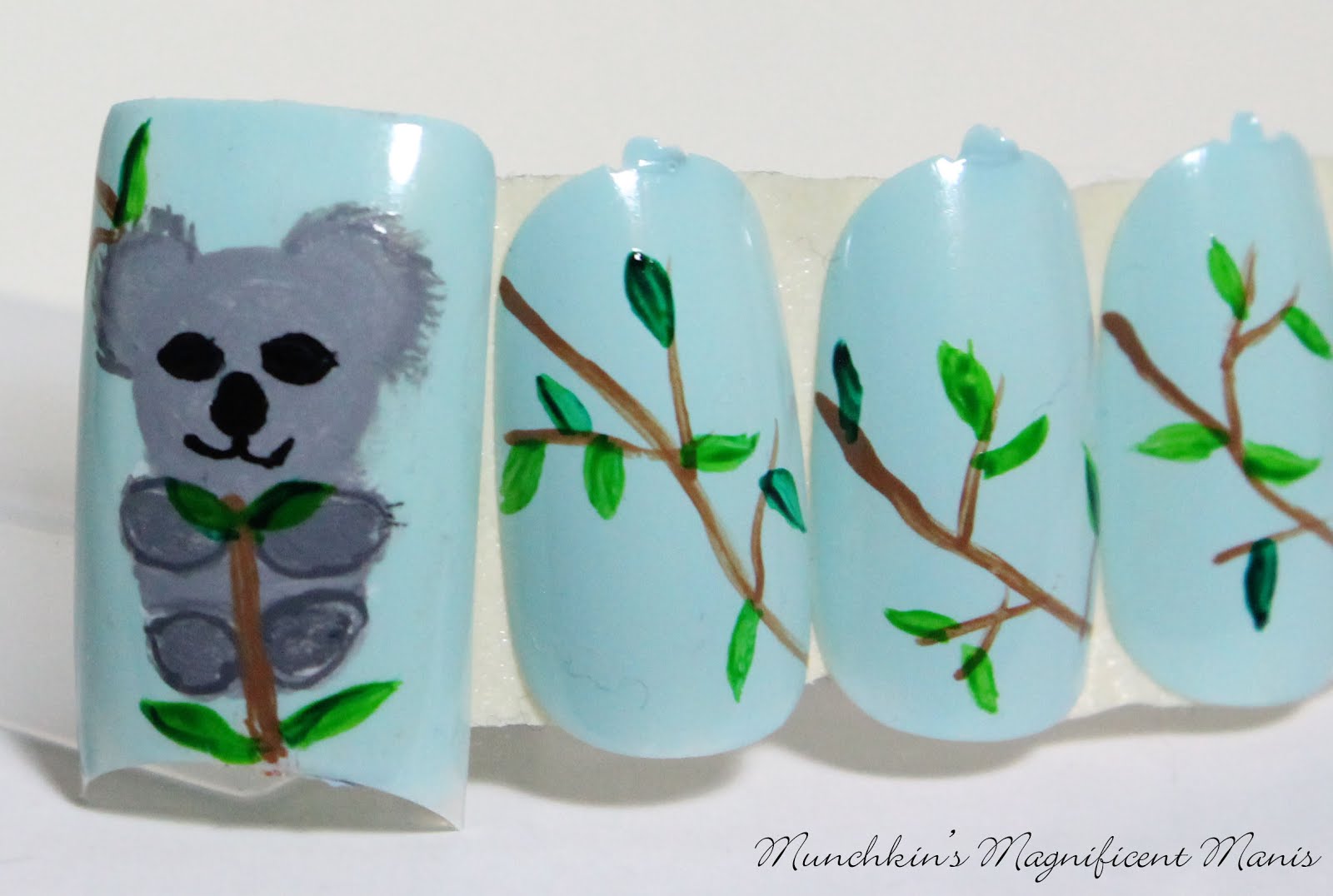 Munchkin’s Magnificent Manis Koala Bear Care Koala Nail Design