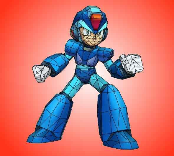PAPERMAU MegaMan MegaMan X Paper Model by Koala Zero