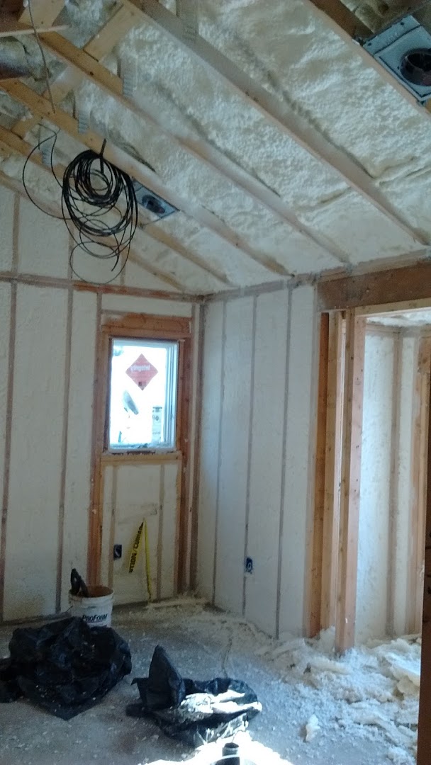 The New House Next Door Spray Foam and Rigid Insulation
