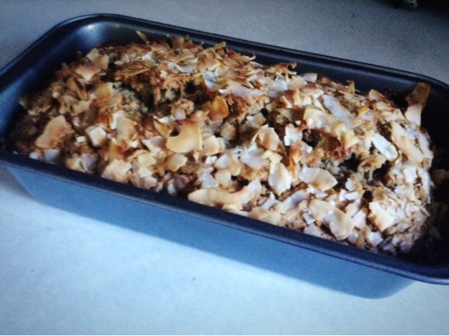 coconut rum banana bread