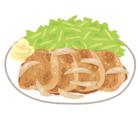 生姜焼きのイラスト