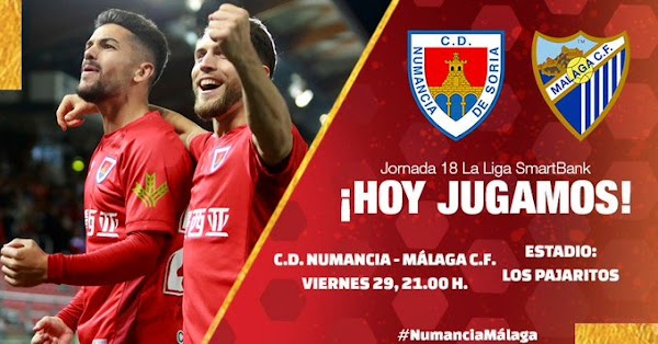 GOL ofrece hoy el Numancia - Málaga a las 21:00 horas