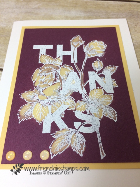 Floral Statement, Bleaching, Blender Pen, Stampin'Up!