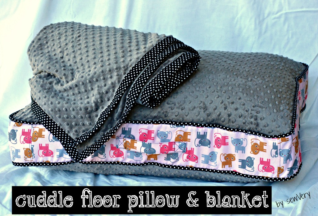 sewVery Cuddle Floor Pillow & Blanket Set