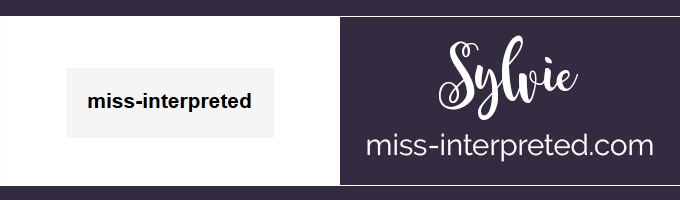 miss-interpreted Blog http://www.miss-interpreted.com/