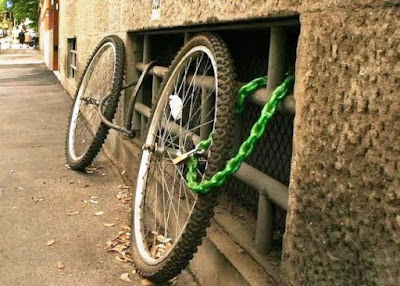 008 Как крепить велосипед на парковке