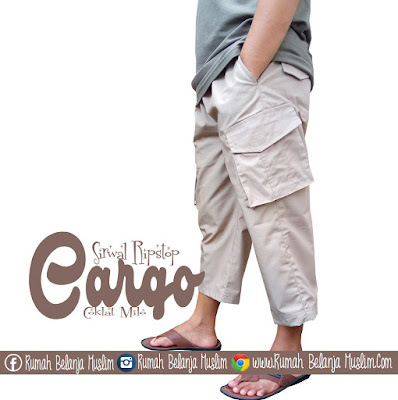 Sirwal Cargo Coklat Milo Sirwal Cargo Coklat Milo