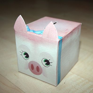 Cute Papercraft Piggy Bank Tnten Cute Papercraft Piggy Bank