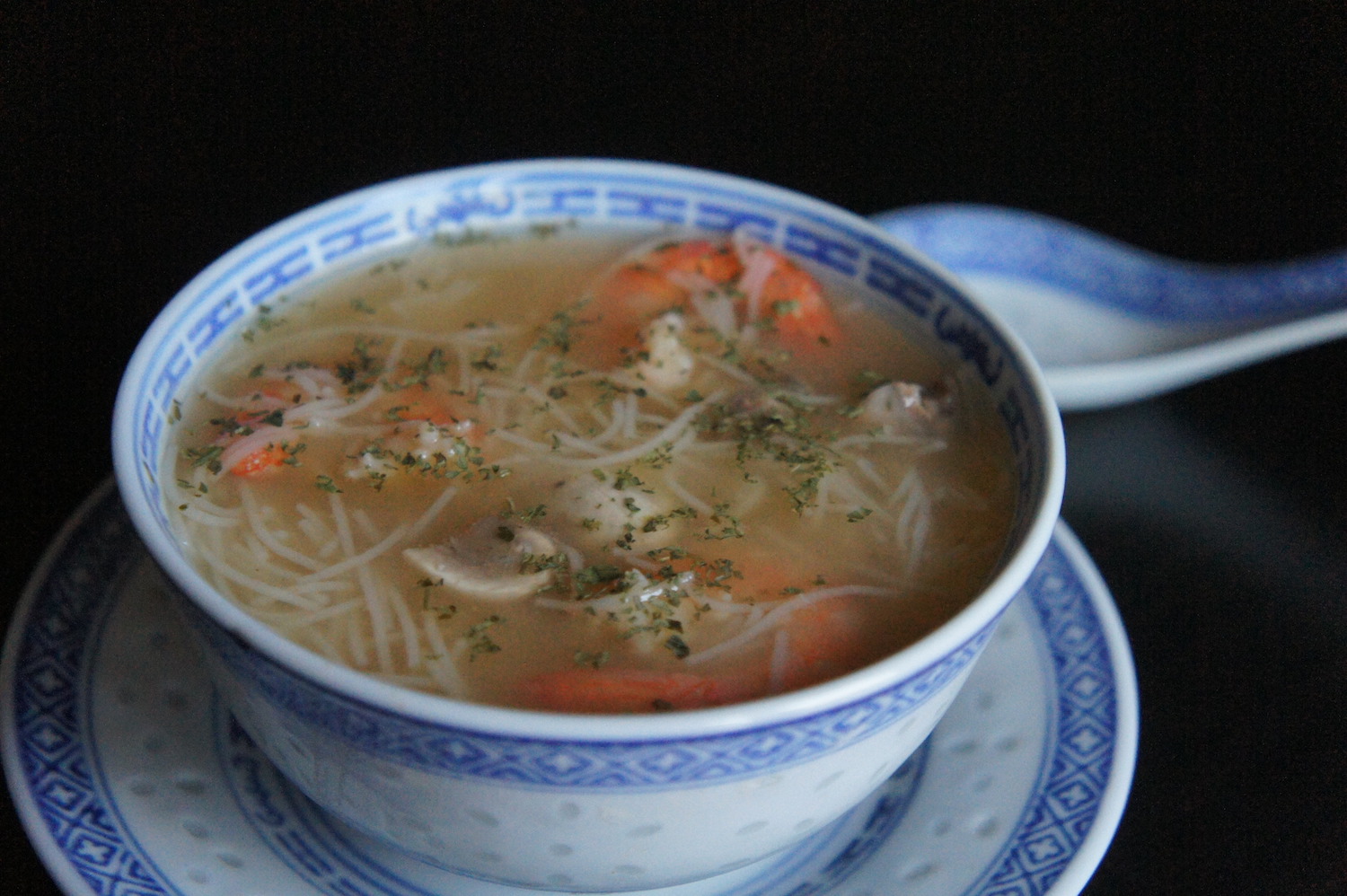 Soupe aux crevettes et aux vermicelles de riz