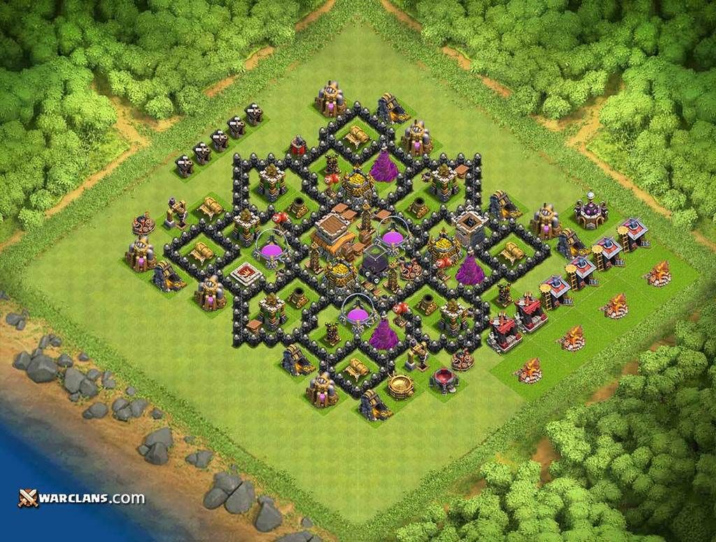 This is a compilation of the best th8 farming base layouts of clash of clan...