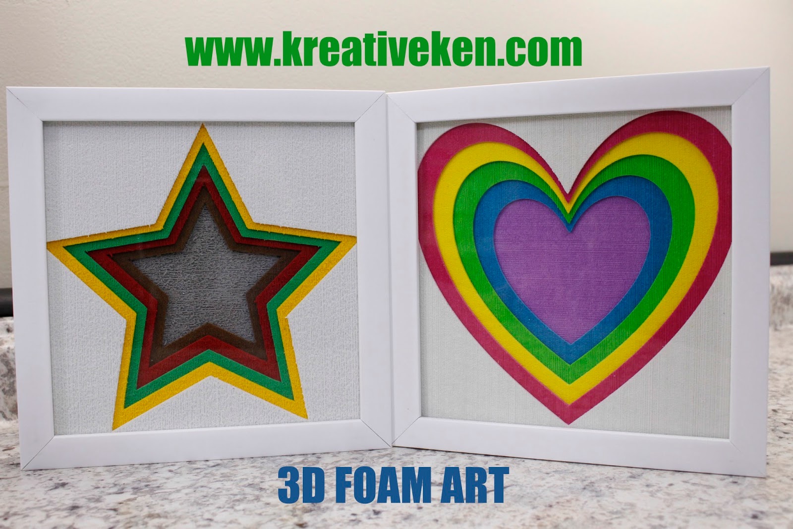 3D FOAM FRAMES WITH BONUS PROJECT Ken's Kreations