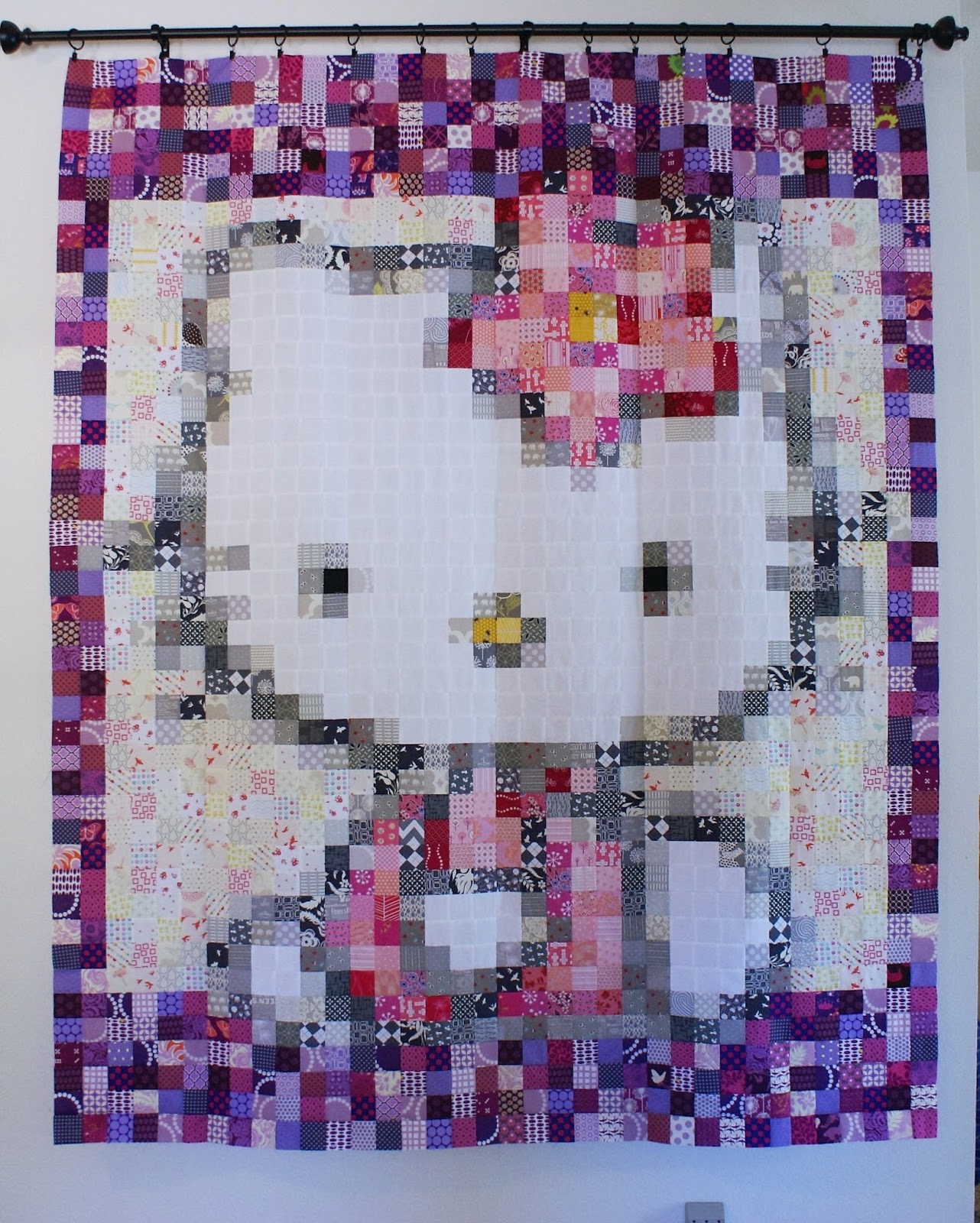 Dresden Lane Finish it up Friday Hello Kitty Quilt Top