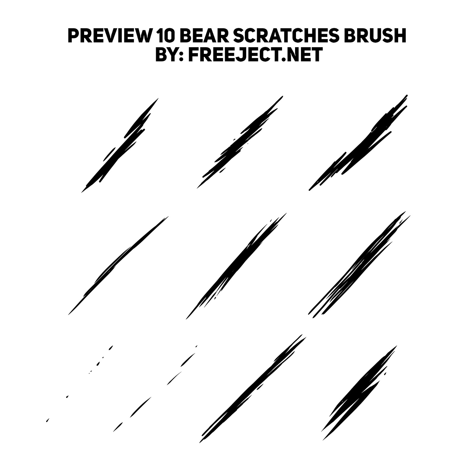 Scratches - Grunge Photoshop Brushes