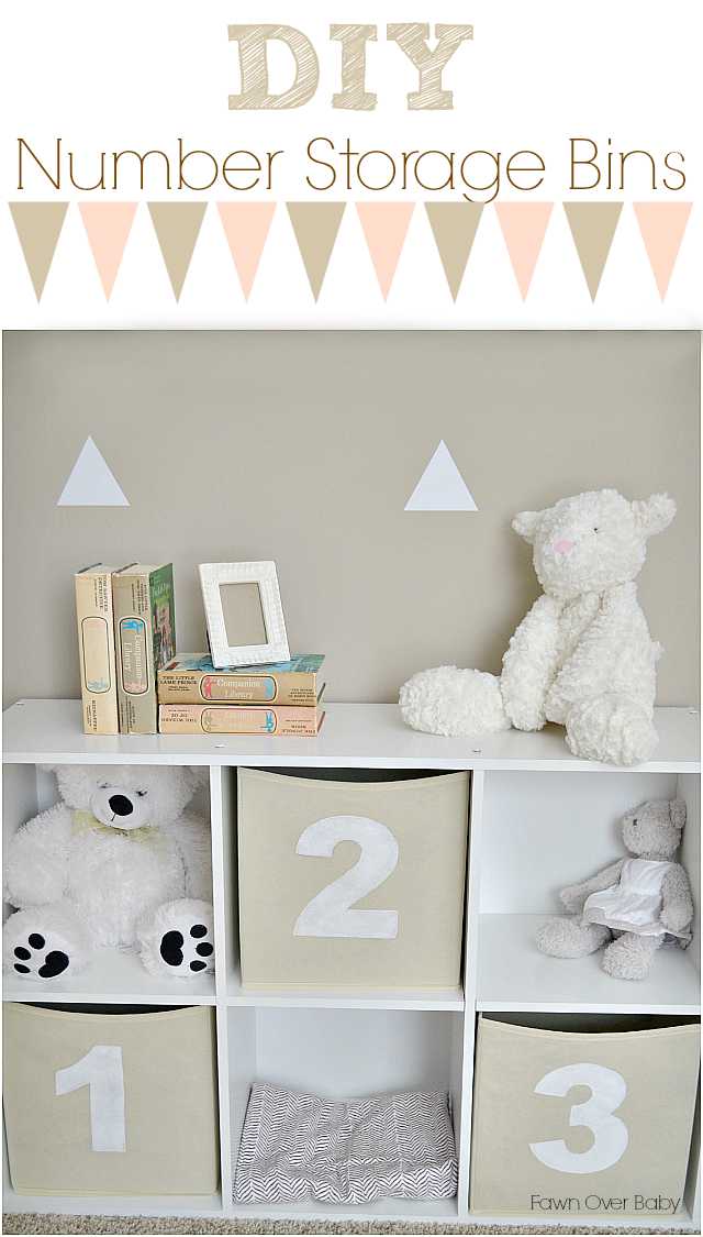Fawn Over Baby: DIY: Number Storage Bins