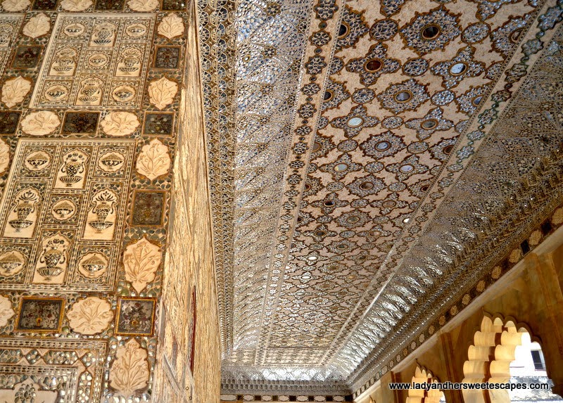Palace of Mirrors in Amber Fort Jaipur