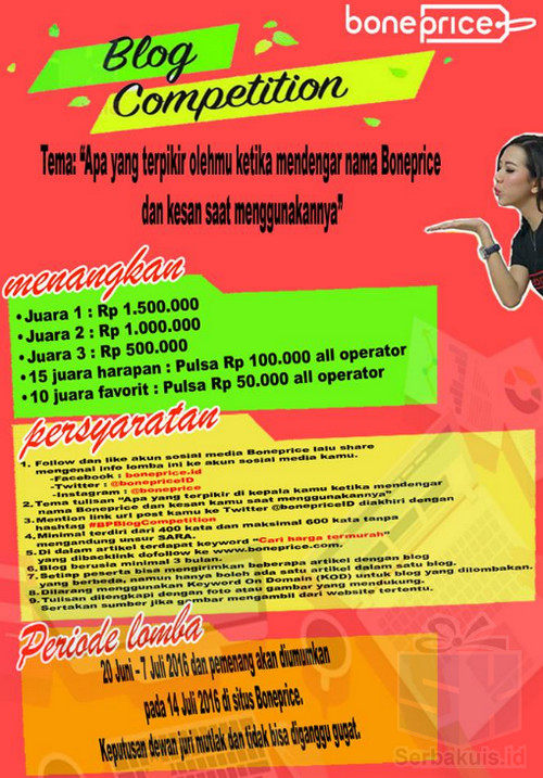 Apa yang terpikir olehmu ketika mendengar nama Boneprice Apa yang terpikir olehmu ketika mendengar nama Boneprice