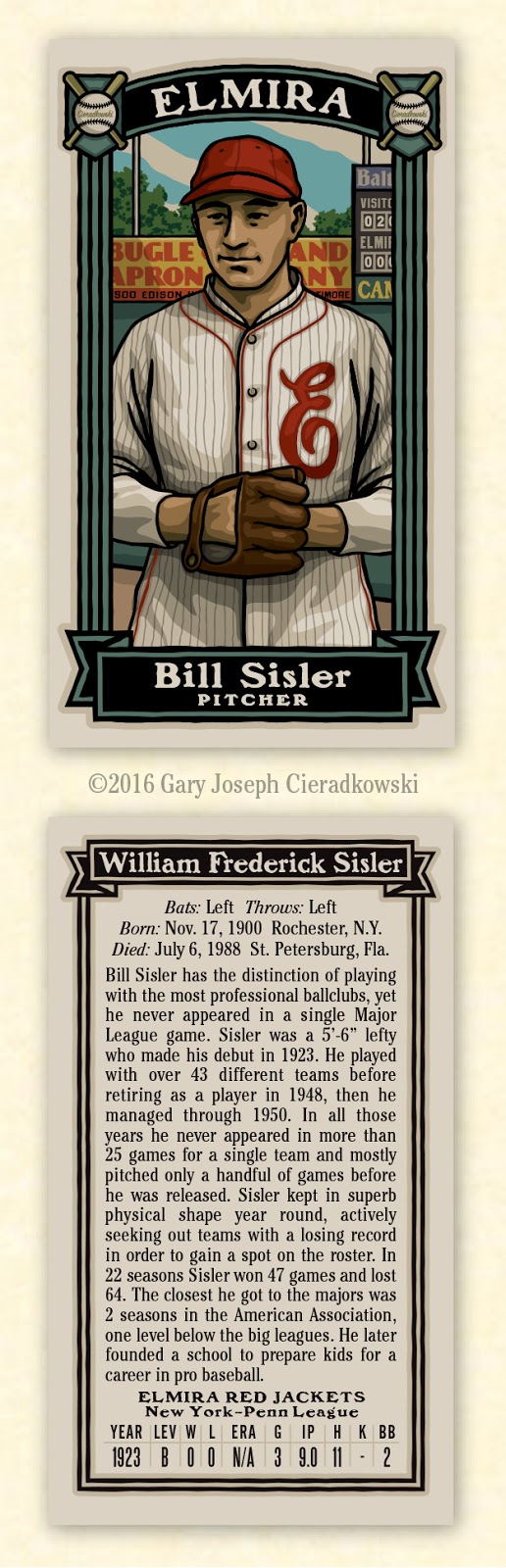 The Infinite Baseball Card Set: 214. Bill Sisler: Have Glove, Will ...