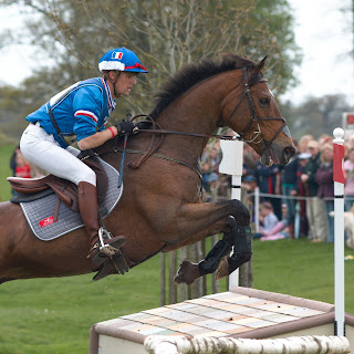 Caprilli's technique is demonstrated perfectly by this rider at Badminton in 2008