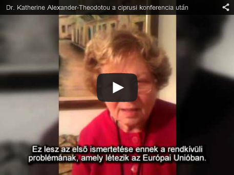 Dr. Katherine Alexander-Theodotou ciprusi konferencia utánji nyilatkozata 