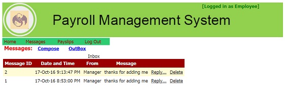 Employee Module - Payroll Management System Project in Asp.Net Employee Module - Payroll Management System Project in Asp.Net