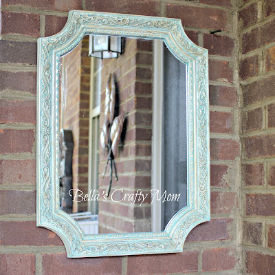 Antique Turquoise Mirror Bella's Crafty Mom