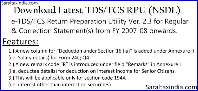 NSDL TDS Return Preparation Utility
