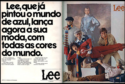 Anúncio calça Lee - 1977 propaganda calça Lee - 1977. moda anos 70; propaganda anos 70; história da década de 70; reclames anos 70; brazil in the 70s; Oswaldo Hernandez