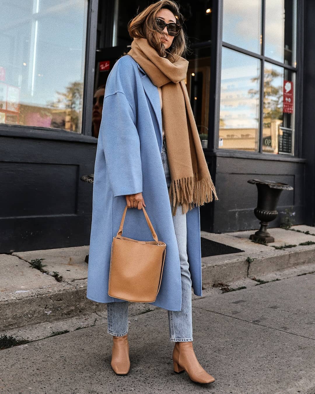 How a Neutral-Lover Can Pull Off a Colorful Coat for Fall