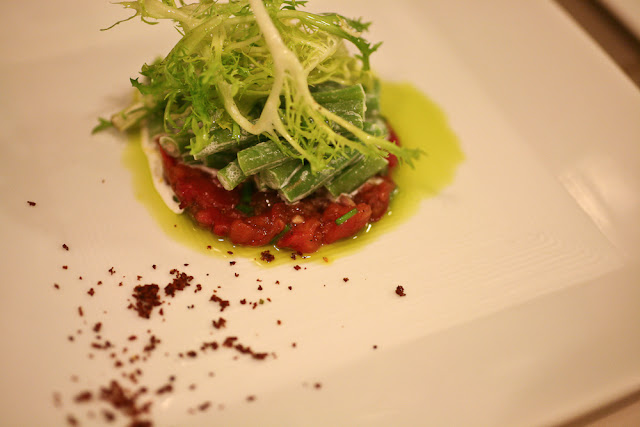 The (Ad Hoc) French Laundry: Salad of Haricot Vert, Tomato, and Chive