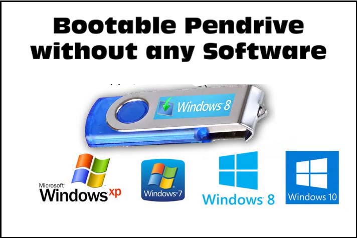 how to make bootable Pendrive without any software - Css Master