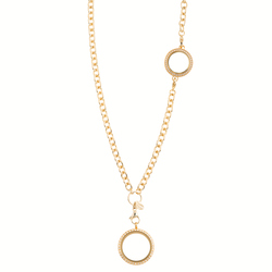  Origami Owl Over the Heart Chain -Gold ~ available at StoriedCharms.com