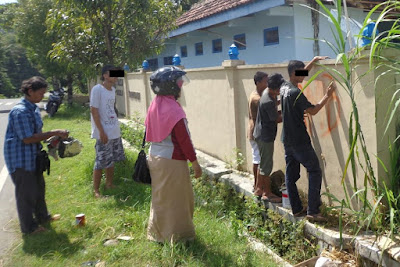 Polsek Pajangan Tangani Vandalisme di Desa Triwidadi Pajangan
