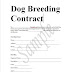 sample Dog Breeding Contract in word to download