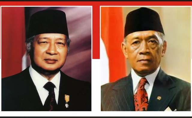Gambar Presiden Soeharto dan Hamengkubuwana IX