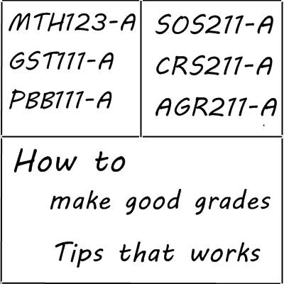 how to make good grades