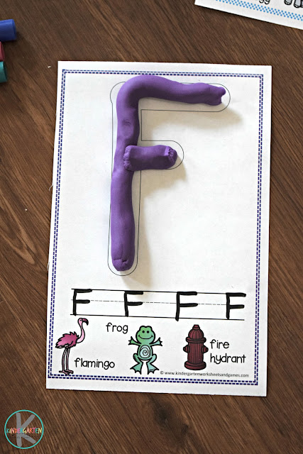 FREE Printable Alphabet Play Dough Mats for Preschool