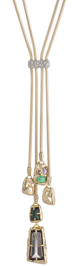 ALEXIS BITTAR Snake Chain Lariat Necklace