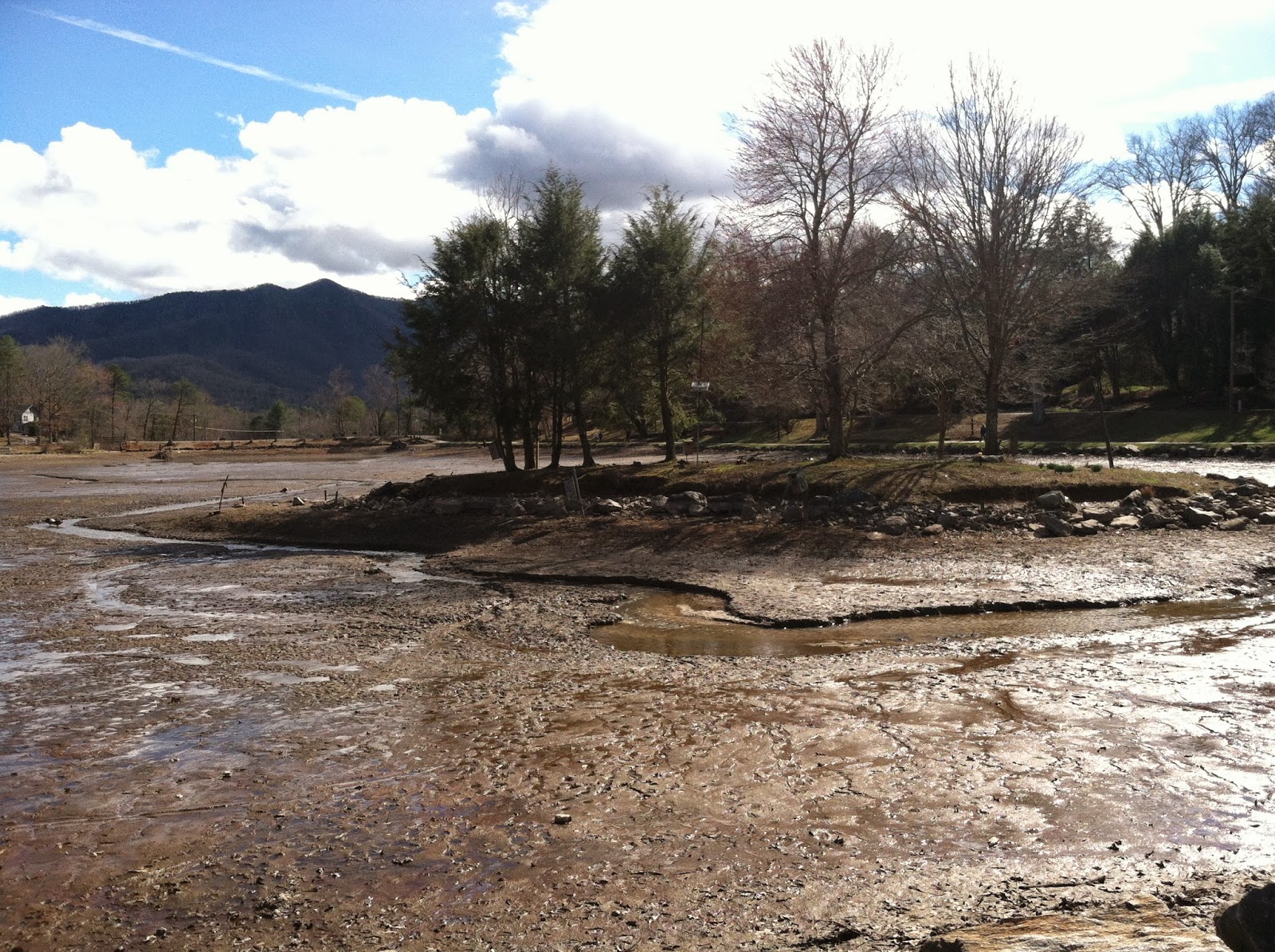 ^Living in Black Mountain, NC Mudflats of Lake Tomahawk