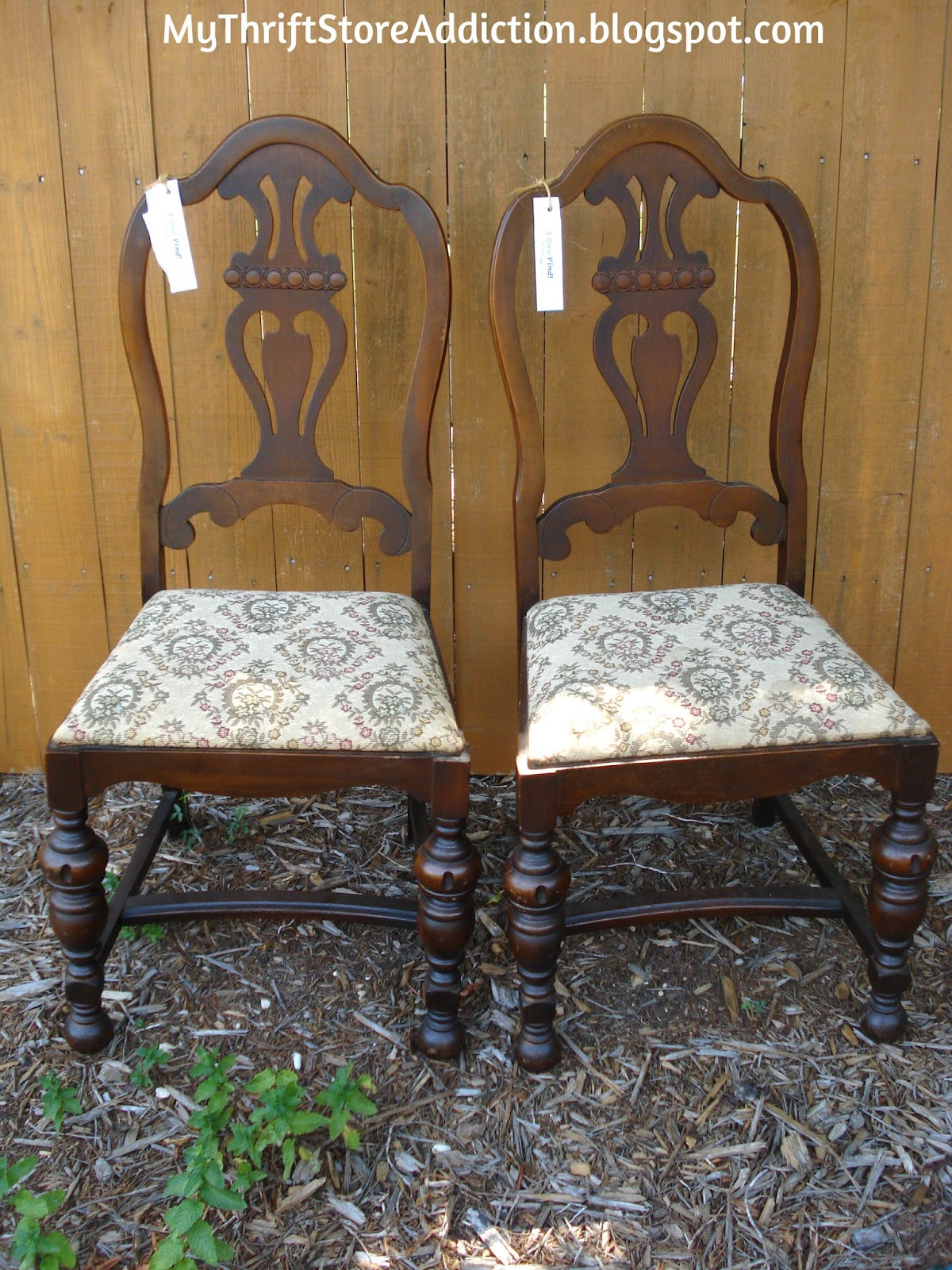 My Thrift Store Addiction Friday's Find Vintage Dining Chairs