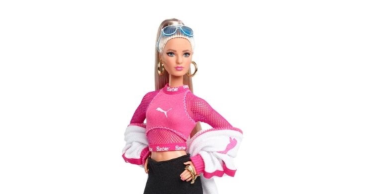 suéter musical Cena Ember Willowtree: La marca deportiva PUMA viste a Barbie en su última  campaña