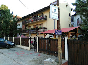 The building housing "City Hostel" in Skopje ,Mecedonia.